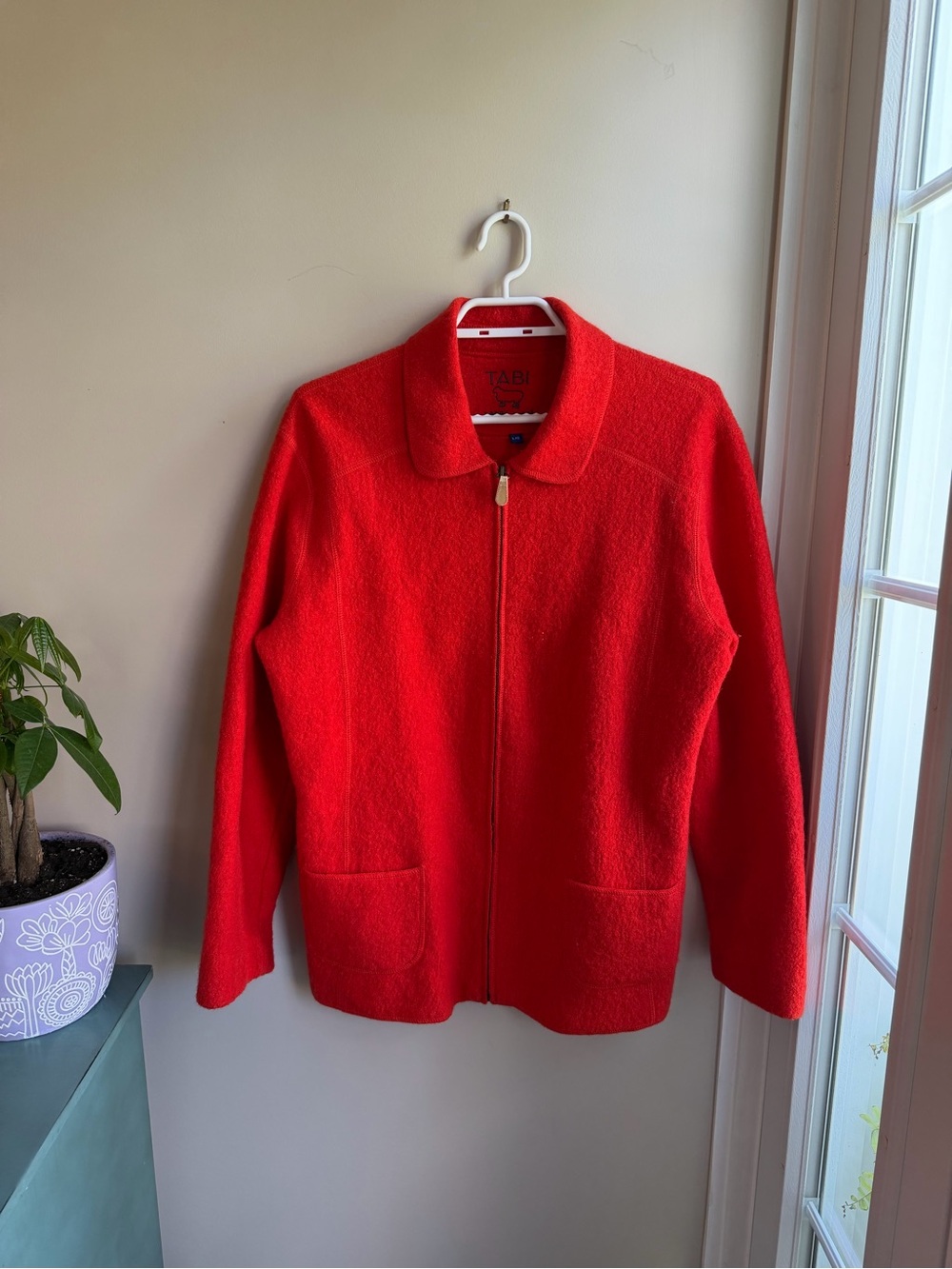 Vintage Tabi Red 100% Wool Jacket